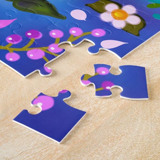 Schöne Boho-Blume Puzzle (Seite)