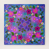 Schöne Boho-Blume Puzzle (Horizontal)