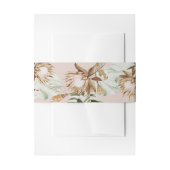 Schöne Boho Botanische Hochzeit Einladungsbanderole (Vorderseite Beispiel)