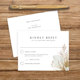 Schöne Boho Botanische White Wedding Antwort