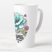 Schöne Boho-Floral-Mama-Muttertag  Milchtasse (Rechte Ecke)
