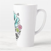 Schöne Boho-Floral-Mama-Muttertag  Milchtasse (Rechts)