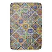 Schöne Boho Talavera Tiles Badematte (Vorderseite Vertikal)