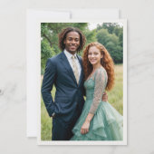 Schöne Boho Translucent Oval Exuberant Greenerie Einladung (Rückseite)