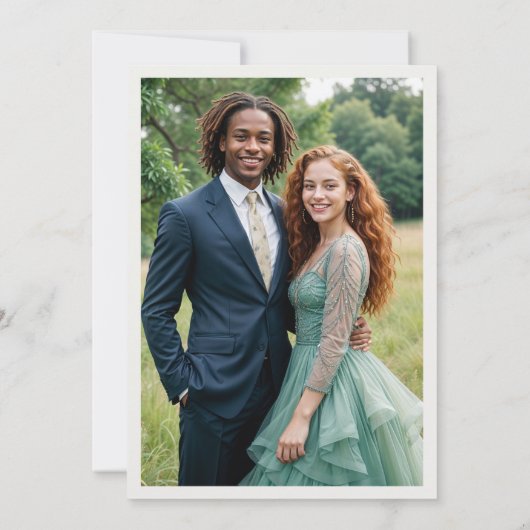 Schöne Boho Translucent Oval Exuberant Greenerie Einladung (Rückseite)