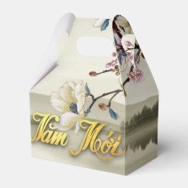 Schöne bokolische Szene Frühling Vietnams Neujahr Geschenkschachtel