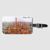 Schöne Bologna Italien Panorama Aussicht Gepäckanhänger (Vorderseite (Horizontal))