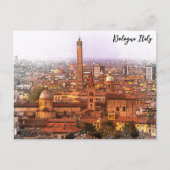 Schöne Bologna Italien Panorama Aussicht Postkarte (Vorderseite)
