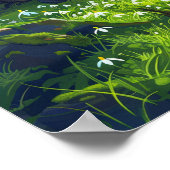 Schöne Bonsai Tree auf dem Spring Hill Poster (Ecke)