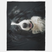 SCHÖNE BORDER-COLLIE FLEECEDECKE (Vorderseite)