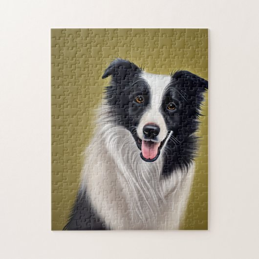 Schöne Border Collie Puzzle (Vertikal)