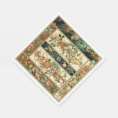 Schöne Botanik Serviette (Ecke)