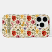 Schöne botanische Aquarell-Wildblumen-Name  Case-Mate iPhone Hülle (Rückseite (Horizontal))