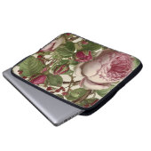 Schöne botanische Blumengestaltung Laptopschutzhülle (Vorne Knopf)