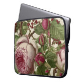 Schöne botanische Blumengestaltung Laptopschutzhülle (Vorderseite Links)
