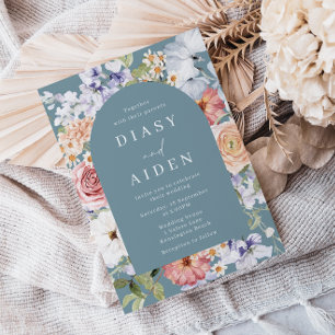 Schöne Botanische Blumengestelle Einladung