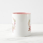 Schöne botanische | Blumenregen Guten Morgen Zweifarbige Tasse (Mittel)