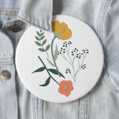 Schöne botanische Flora Button (Beispiel)