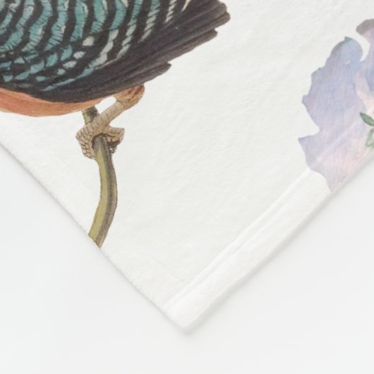 Schöne botanische Flora und Fauna Fleecedecke (Ecke)