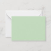 Schöne Botanische Garten Minze RSVP Karte (Rückseite)