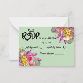 Schöne Botanische Garten Minze RSVP Karte