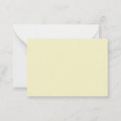 Schöne Botanische Gartenanlage Creme Reputation Ca Mitteilungskarte (Rückseite)