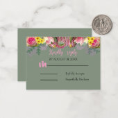 Schöne Botanische Gartenparkkarte Mitteilungskarte (Vorderseite/Rückseite Beispiel)