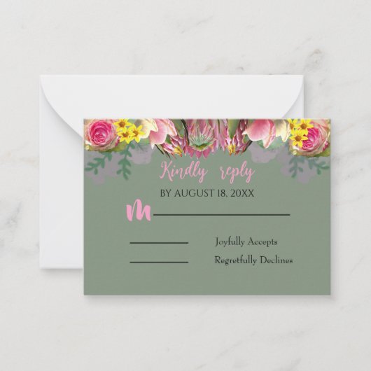 Schöne Botanische Gartenparkkarte Mitteilungskarte (Vorderseite)