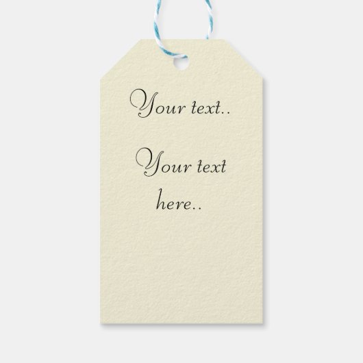 Schöne botanische Kunst Geschenkanhänger (Rückseite)