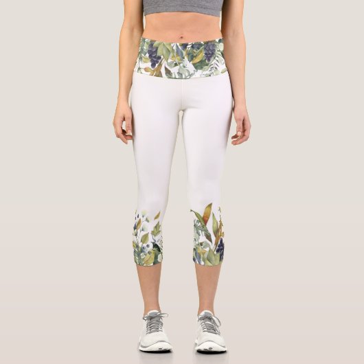 Schöne botanische Leggings (Vorderseite)