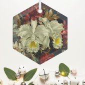 Schöne Botanische Orchideen Frische Pasta machen Ornament Aus Glas