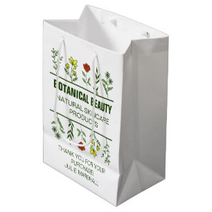 Schöne Botanische Spa-Hautpflegeprodukte Maßgeschn Mittlere Geschenktüte