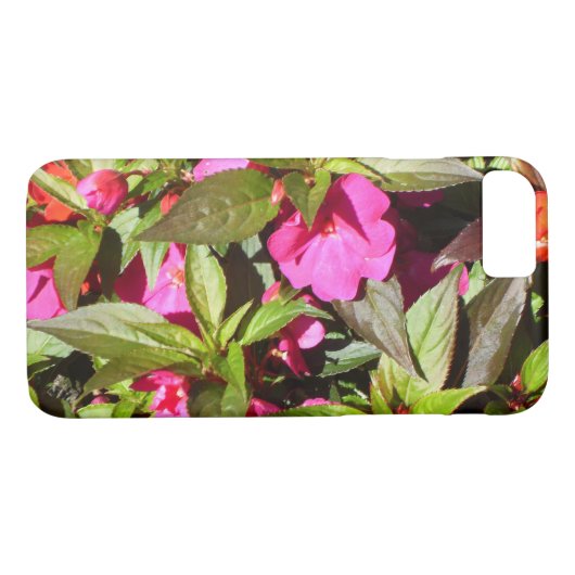 Schöne botanische tropische Blume mit Blumen Case-Mate iPhone Hülle (Rückseite (Horizontal))