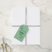 Schöne botanische Typografie Geschenkanhänger (Mit Garn)