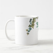 Schöne botanische Typografie Kaffeetasse (Links)