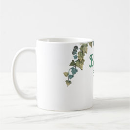 Schöne botanische Typografie Kaffeetasse