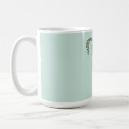 Schöne botanische Typografie Kaffeetasse