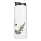 Schöne botanische Typografie Thermosbecher (Nach rechts gedreht)