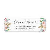 Schöne botanische Wasserfarbe Chic floral (Vorne)