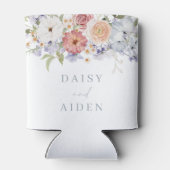 Schöne Botanische Wasserfarbenhochzeit Dosenkühler (Rückseite)