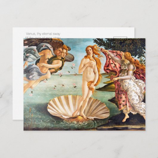 Schöne Botticelli Venus restauriert und neu Postkarte (Vorne/Hinten)