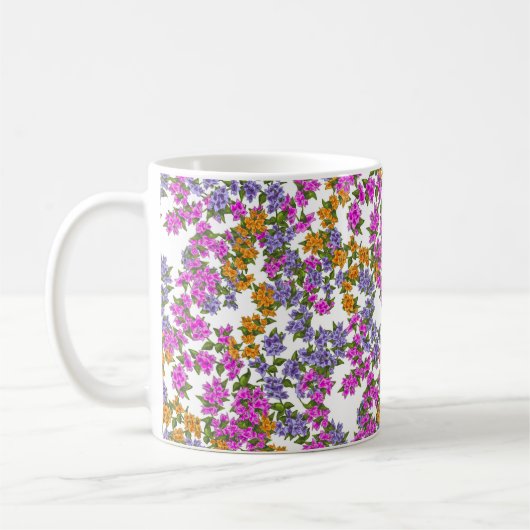 Schöne Bougainvillea Kaffeetasse (Links)