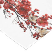 Schöne Branchen in Rot und Weiß - Weihnachten Kurzer Tischläufer (Ecke)