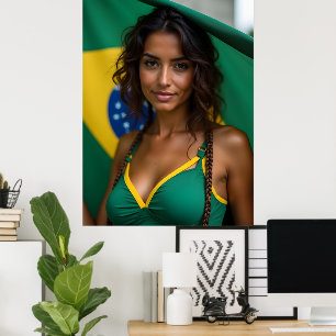 Schöne Brasilianerin Poster