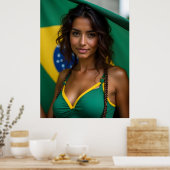 Schöne Brasilianerin Poster (Küche)