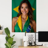Schöne Brasilianerin Poster (Heimbüro)