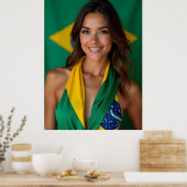 Schöne Brasilianerin Poster (Küche)