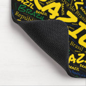 Schöne Brasilien Flag Farben Patriotic Mousepad (Ecke)