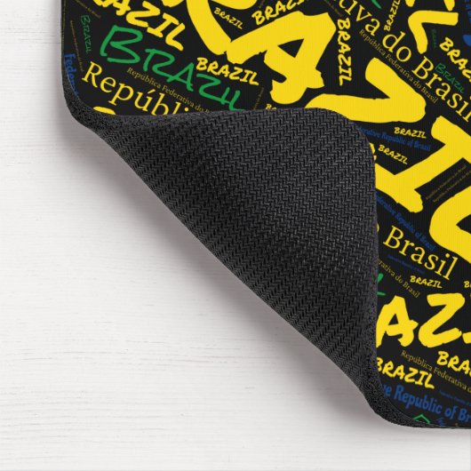 Schöne Brasilien Flag Farben Patriotic Mousepad (Ecke)