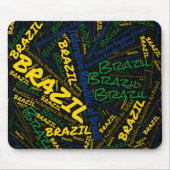 Schöne Brasilien Flag Farben Patriotic Mousepad (Vorne)